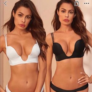 Double Strap Plunge Bra - 2 Pack